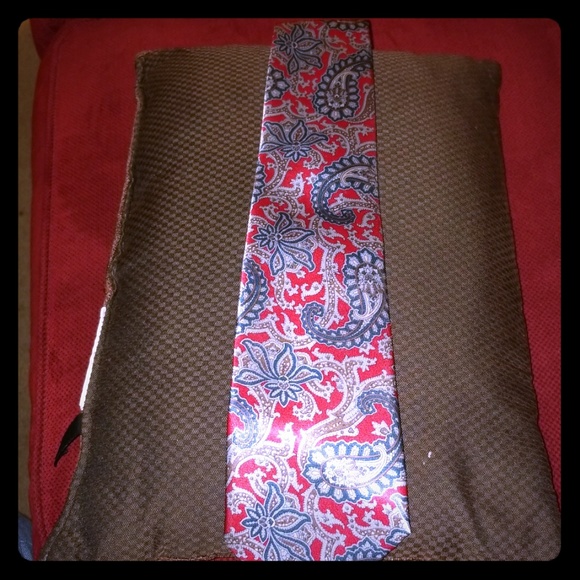 Men's Vintage Silk Paisley Tie - Picture 1 of 3